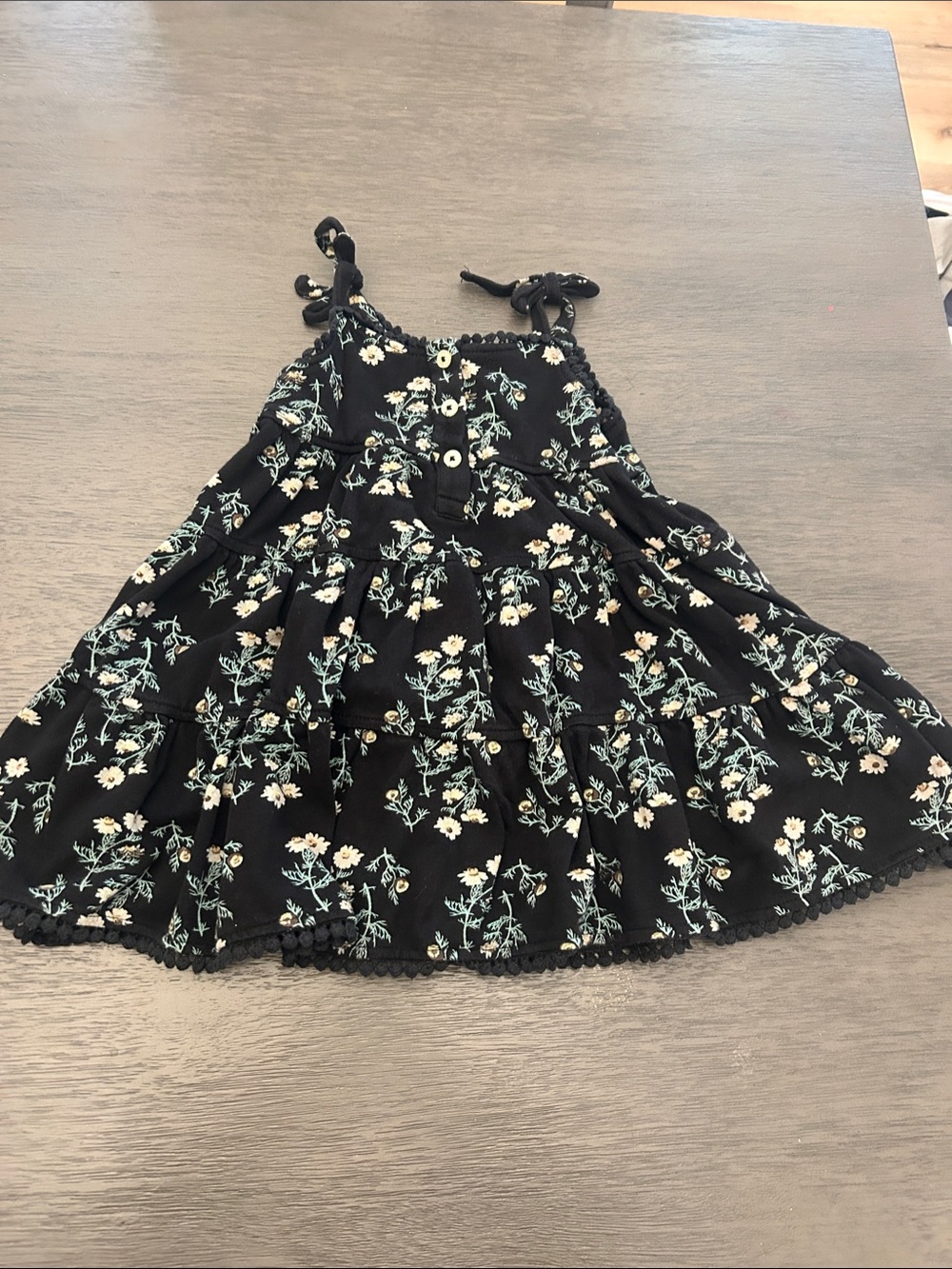 kate quinn Black chamomile prairie dress